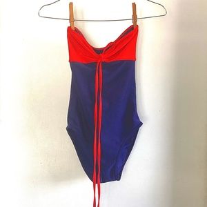 American Apparel swimsuit, one piece halter